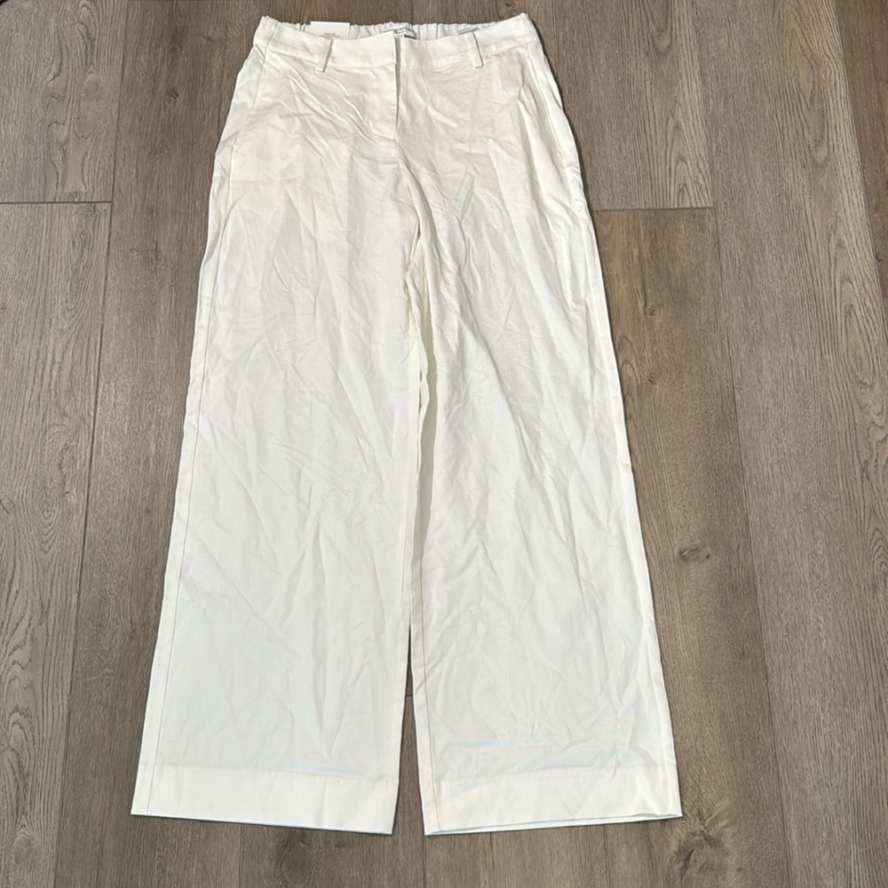 NWT! Banana Republic Ivory The Everyday Wide Leg Pant 🩷 - Picture 5 of 6